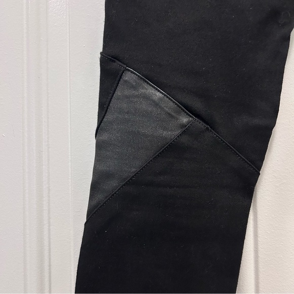 Rag & Bone Blackout Jeans with Leather Accents SZ 26 - Picture 5 of 7